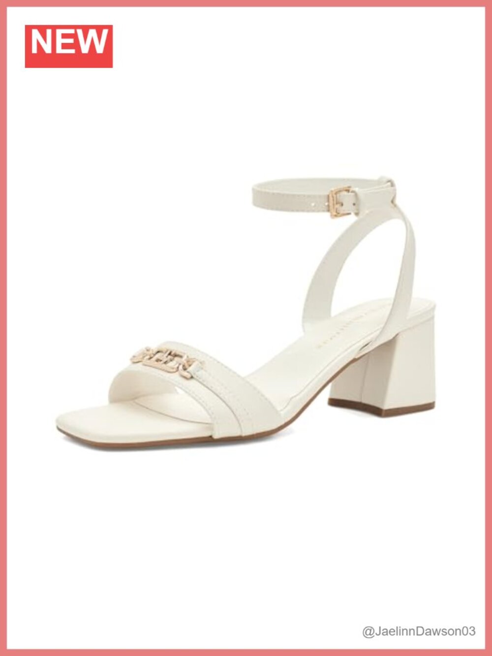 Faux Leather Block Heel Sandals with Ankle Strap Open Toe